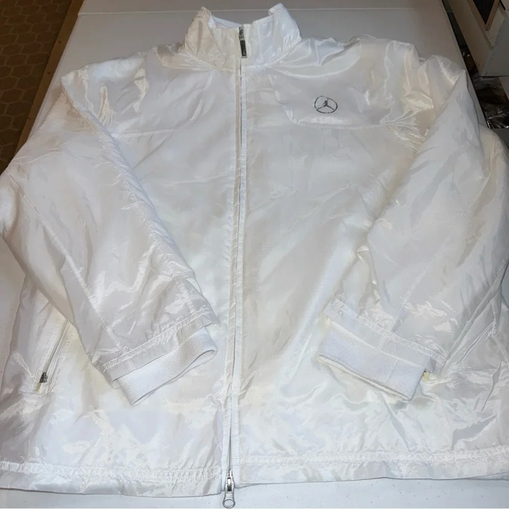 Vintage Air Jordan Nike White‎ Windbreaker Men’s Large Jumpman Logo 90s/00s